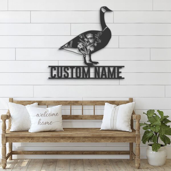 Custom-WildFlower-Goose-Farmhouse-Metal-Wall-Art-LED-Light-7