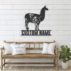 Custom-WildFlower-Llama-Metal-Wall-Art-LED-Light-7