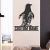 Custom-WildFlower-Penguin-Metal-Wall-Art-LED-Light-6