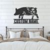 Custom-WildFlower-Pig-Metal-Wall-Art-LED-Light-3-1