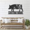 Custom-WildFlower-Pig-Metal-Wall-Art-LED-Light-4