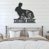 Custom-WildFlower-Rabbit-Metal-Wall-Art-LED-Light-3