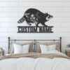 Custom-WildFlower-Raccoon-Metal-Wall-Art-LED-Light-8