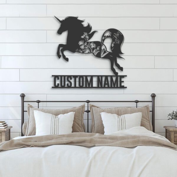 Custom-WildFlower-Unicorn-Metal-Wall-Art-LED-Light-3-1