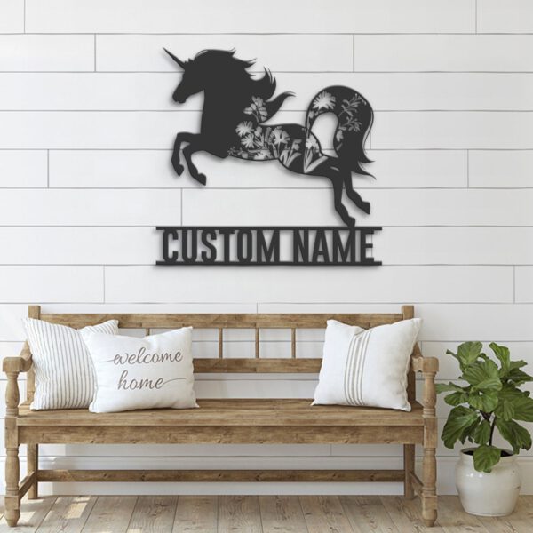 Custom-WildFlower-Unicorn-Metal-Wall-Art-LED-Light-4-1