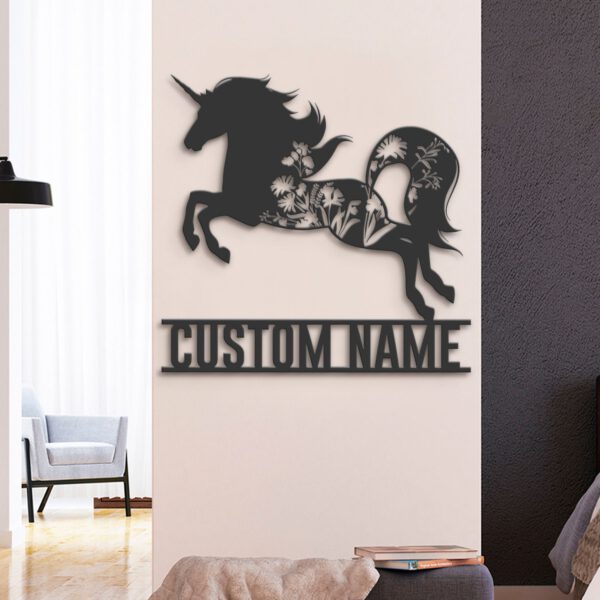 Custom-WildFlower-Unicorn-Metal-Wall-Art-LED-Light-5-1