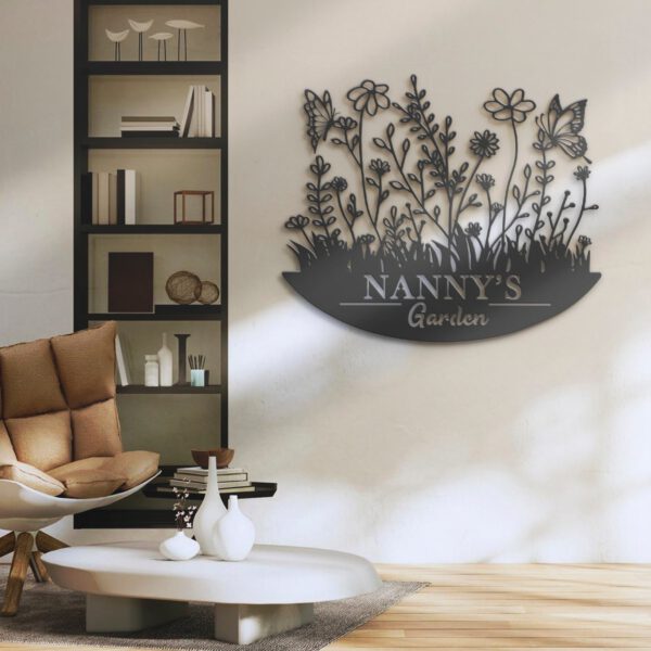 Custom-Wildflower-Metal-Wall-Art-LED-Light-6