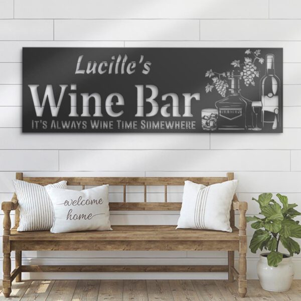 Custom-Wine-Bar-Metal-Wall-Art-LED-Light-12