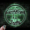 Custom-Wine-Bar-Metal-Wall-Art-LED-Light-20