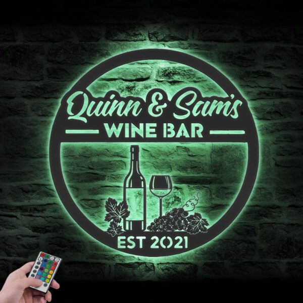 Custom-Wine-Bar-Metal-Wall-Art-LED-Light-20