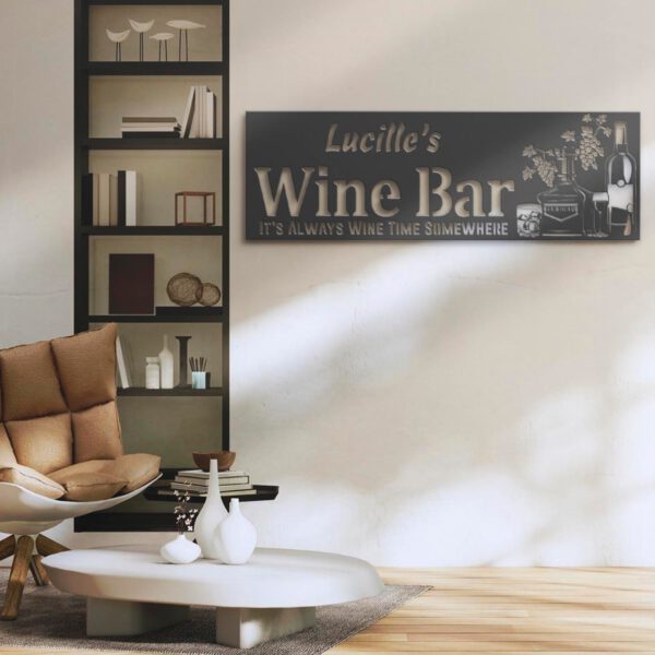 Custom-Wine-Bar-Metal-Wall-Art-LED-Light-3-4