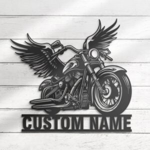 Custom-Wings-Motocross-Metal-Wall-Art-LED-Light-2