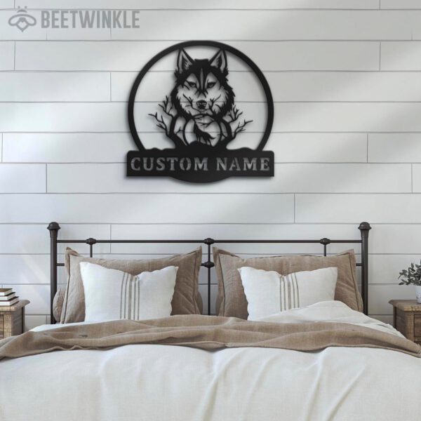 Custom-Wolf-Metal-Wall-Art-LED-Light