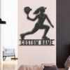 Custom-Woman-Pickleball-Metal-Wall-Art-LED-Light-2