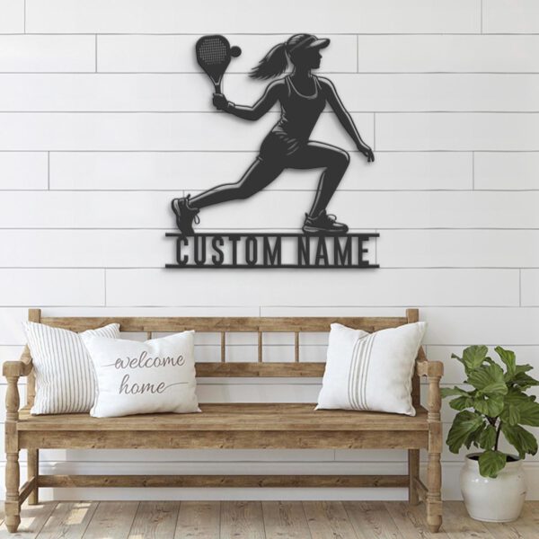 Custom-Woman-Pickleball-Metal-Wall-Art-LED-Light-6