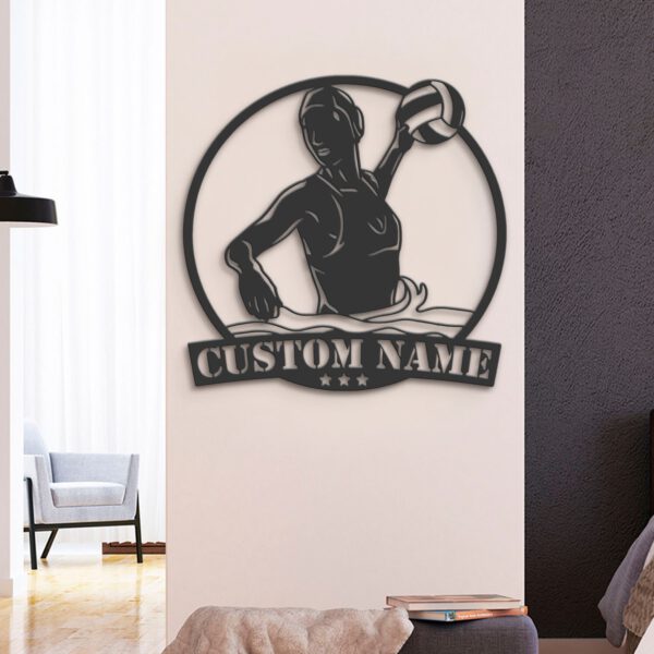 Custom-Woman-Water-Polo-Player-Metal-Wall-Art-LED-Light-7-1