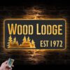 Custom-Wood-Lodge-Metal-Wall-Art-LED-Light-2