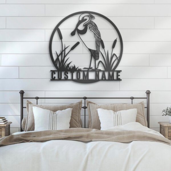 Custom-Wood-Stork-Metal-Wall-Art-LED-Light-2