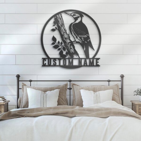 Custom-Woodpecker-Metal-Wall-Art-LED-Light-7-1