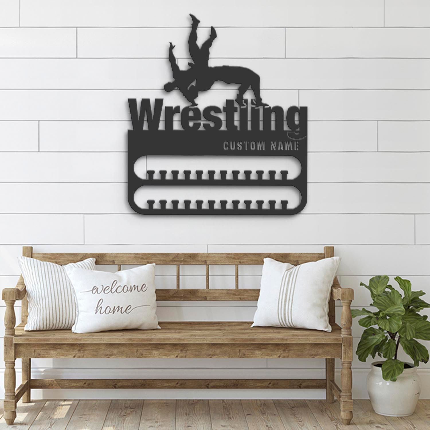 Custom-Wrestling-Medal-Hanger-With-Led-Light_2