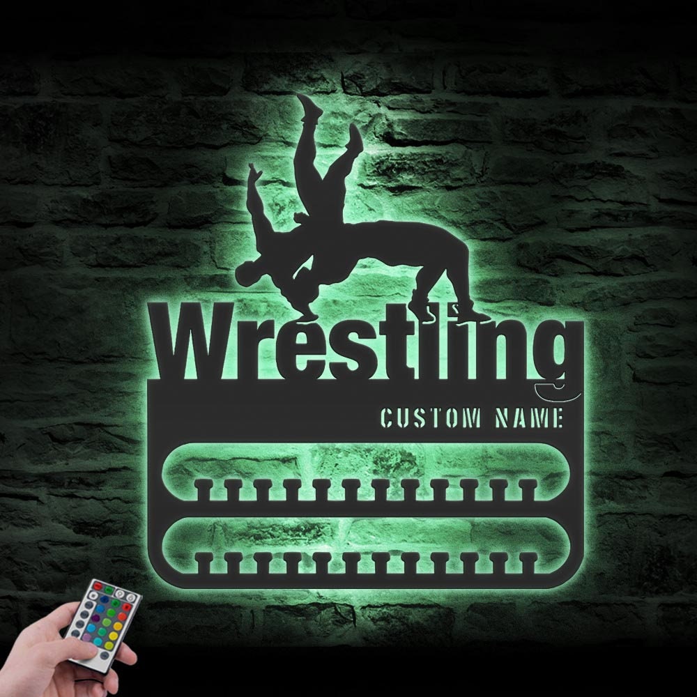 Custom-Wrestling-Medal-Hanger-With-Led-Light_4