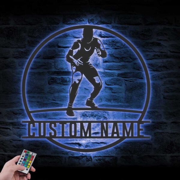 Custom-Wrestling-Metal-Wall-Art-LED-Light-3-2