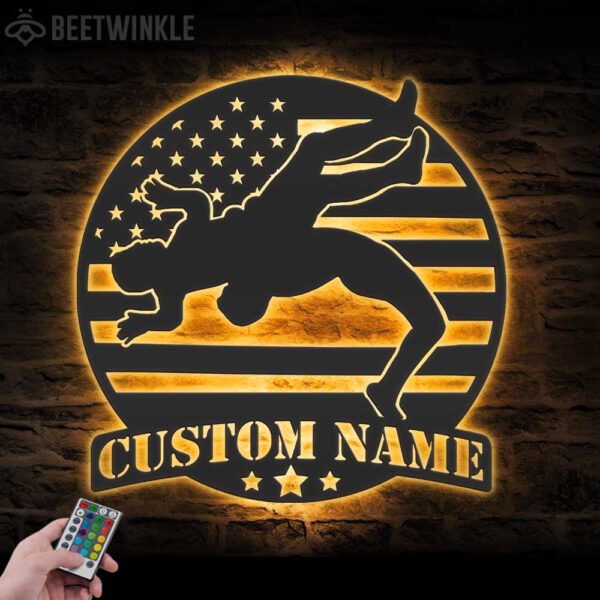 Custom-Wrestling-US-Flag-Metal-Wall-Art-LED-Light-5