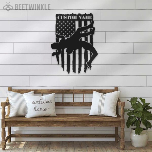 Custom-Wrestling-US-Flag-Metal-Wall-Art-LED-Light-6-1