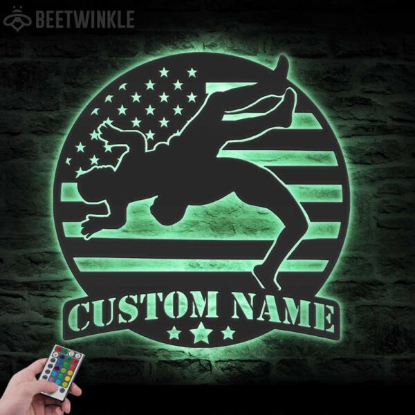 Custom-Wrestling-US-Flag-Metal-Wall-Art-LED-Light-6