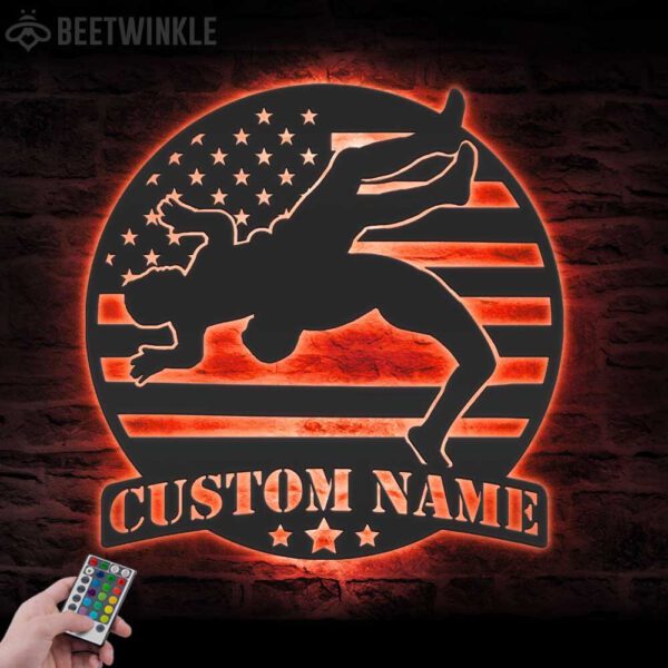 Custom-Wrestling-US-Flag-Metal-Wall-Art-LED-Light-7