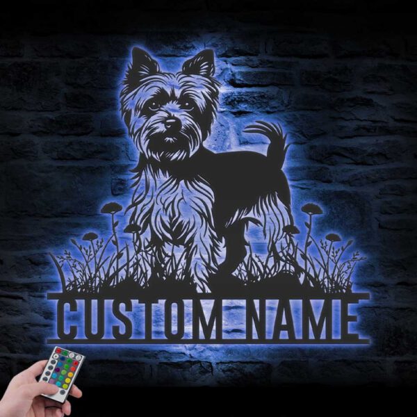 Custom-Yorkshire-Terrier-Metal-Wall-Art-LED-Light_4