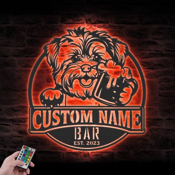 Custom-Yorkshire-Terrier-Thirsty-Beer-Pub-Metal-Wall-Art-LED-Light_5