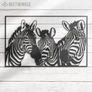 Custom-Zebra-Horse-Metal-Wall-Art-LED-Light-2-1