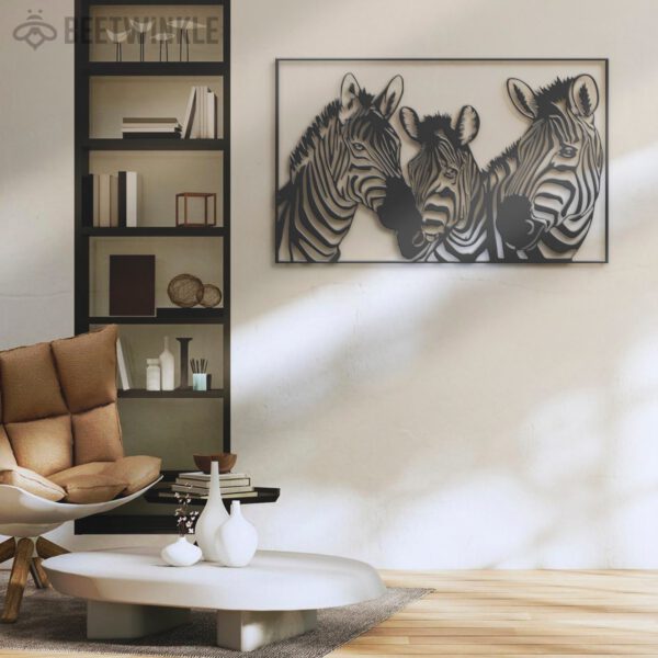 Custom-Zebra-Horse-Metal-Wall-Art-LED-Light-5-1