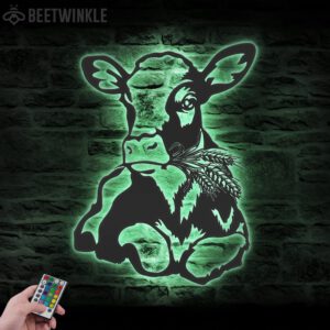 Dairy-Cow-Farmhouse-Metal-Wall-Art-LED-Light-2