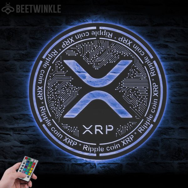 Digital-XRP-Metal-Wall-Art-LED-Light-2