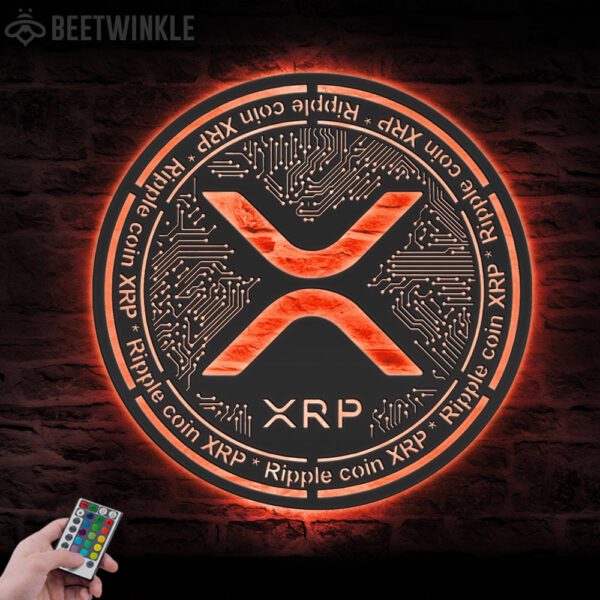 Digital-XRP-Metal-Wall-Art-LED-Light-8