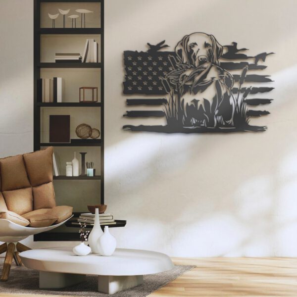 Dog-Hunting-US-Flag-Metal-Wall-Art-LED-Light_2