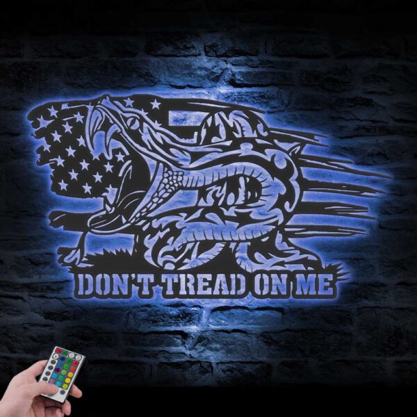 Dont-Tread-On-Me-Distressed-Flag-Metal-Wall-Art-LED-Light-6