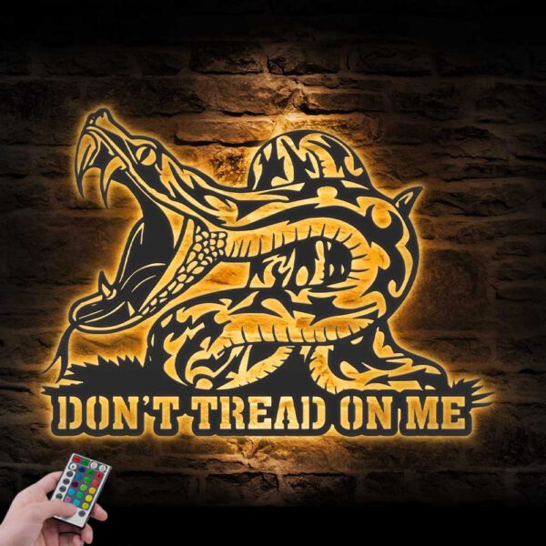 Dont-Tread-On-Me-Metal-Wall-Art-LED-Light-6