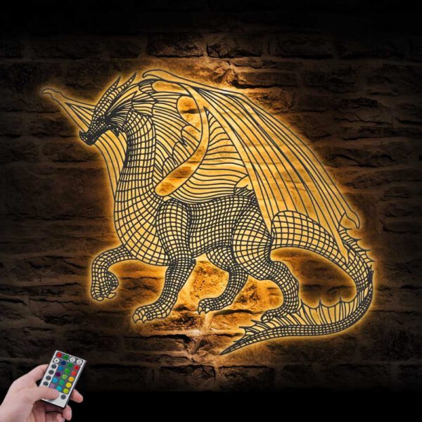 Dragon-Geometric-Metal-Wall-Art-LED-Light-7-1