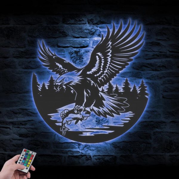 Eagle-Metal-Wall-Art-LED-Light-6