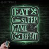 Eat-Sleep-Game-Repeat-Metal-Wall-Art-LED-Light-2-1