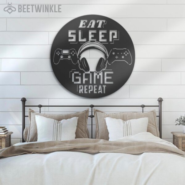 Eat-Sleep-Game-Repeat-Metal-Wall-Art-LED-Light-8