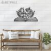 Floral-Book-Lover-Metal-Wall-Art-LED-Light-5