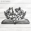 Floral-Book-Lover-Metal-Wall-Art-LED-Light-6