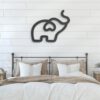 Friendship-Elephant-Heart-Love-Metal-Wall-Art-LED-Light-7