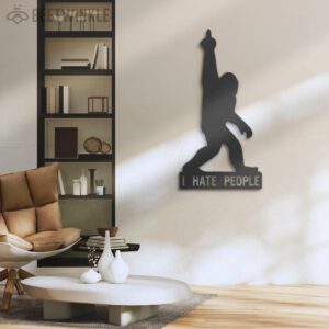 Funny-Bigfoot-I-Hate-People-Metal-Wall-Art-LED-Light-2