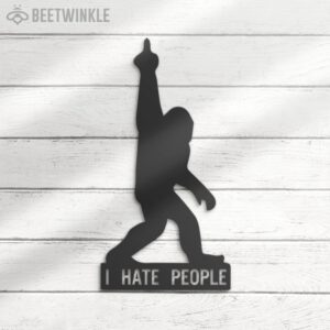 Funny-Bigfoot-I-Hate-People-Metal-Wall-Art-LED-Light-3