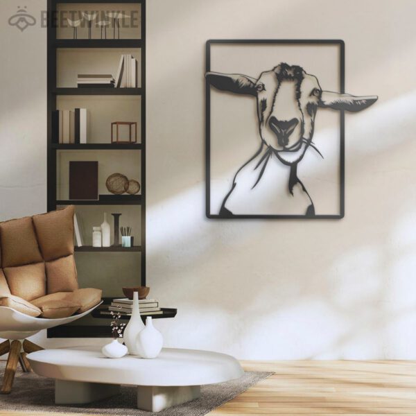 Funny-Goat-Farmhouse-Metal-Wall-Art-LED-Light-2-1